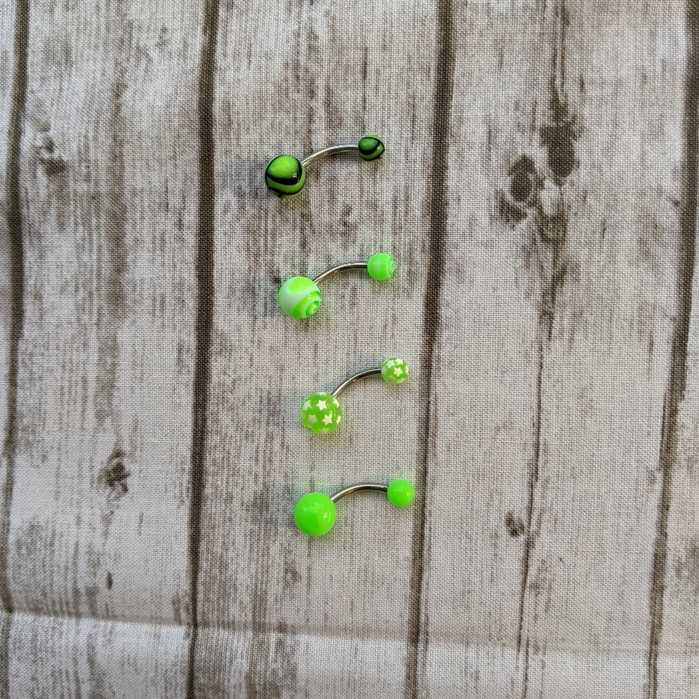 4pc Belly Button Rings